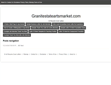 Tablet Screenshot of granitestateartsmarket.com